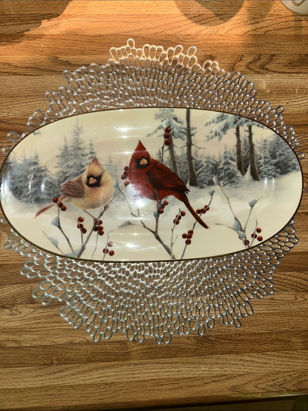 Lenox Winter Greetings Sandwich Tray